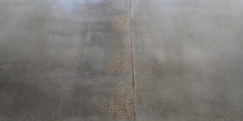 superficie del piso de concreto