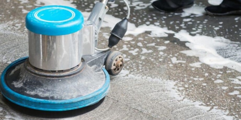 terrazzo floor polishing