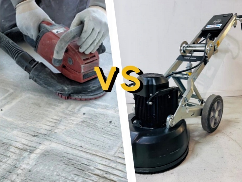Amoladora angular vs. amoladora de piso: Comparación de herramientas